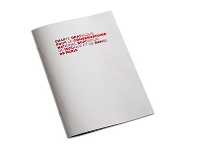 Conservatoire National Supérieur de Musique et de Danse de Paris charte graphique