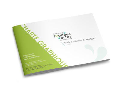 Communauté de Communes des 2 Vallées Vertes guide d'utilisation du logotype