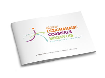 Communauté de Communes Région Lézignanaise Corbières Minervois charte graphique